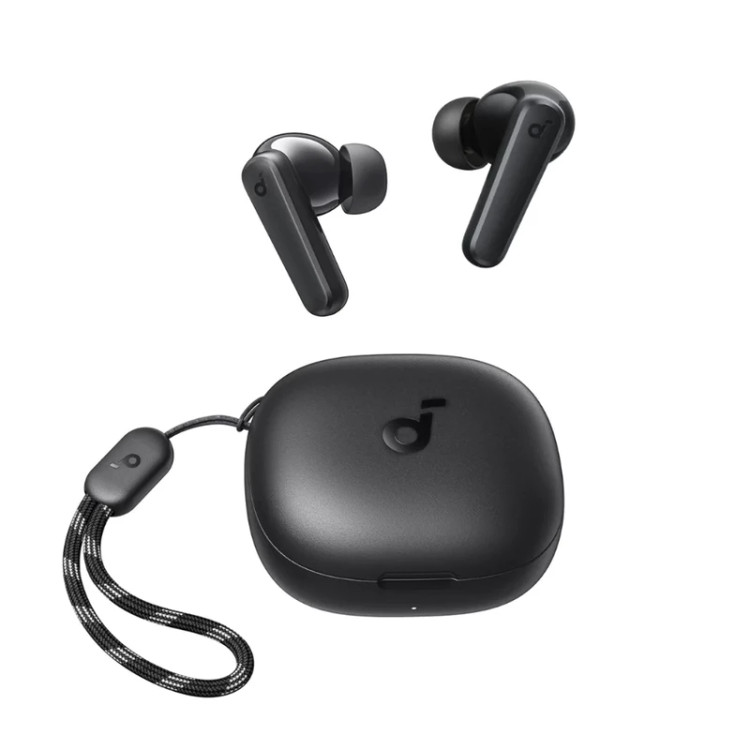 هدفون بلوتوثی انکر مدل SoundCore R50i A3949 با نویز کنسلینگ میکروفون، درگاه شارژ USB Type-C، دارای فناوری AI-Enhanced Calls برای کاهش نویز و بهبود مکالمات، مقاوم در برابر رطوبت و عرق