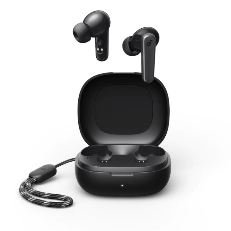 هدفون بلوتوثی انکر مدل SoundCore R50i A3949 با نویز کنسلینگ میکروفون، درگاه شارژ USB Type-C، دارای فناوری AI-Enhanced Calls برای کاهش نویز و بهبود مکالمات، مقاوم در برابر رطوبت و عرق