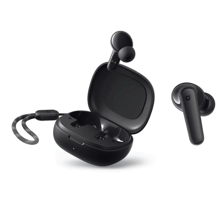 هدفون بلوتوثی انکر مدل SoundCore R50i A3949 با نویز کنسلینگ میکروفون، درگاه شارژ USB Type-C، دارای فناوری AI-Enhanced Calls برای کاهش نویز و بهبود مکالمات، مقاوم در برابر رطوبت و عرق