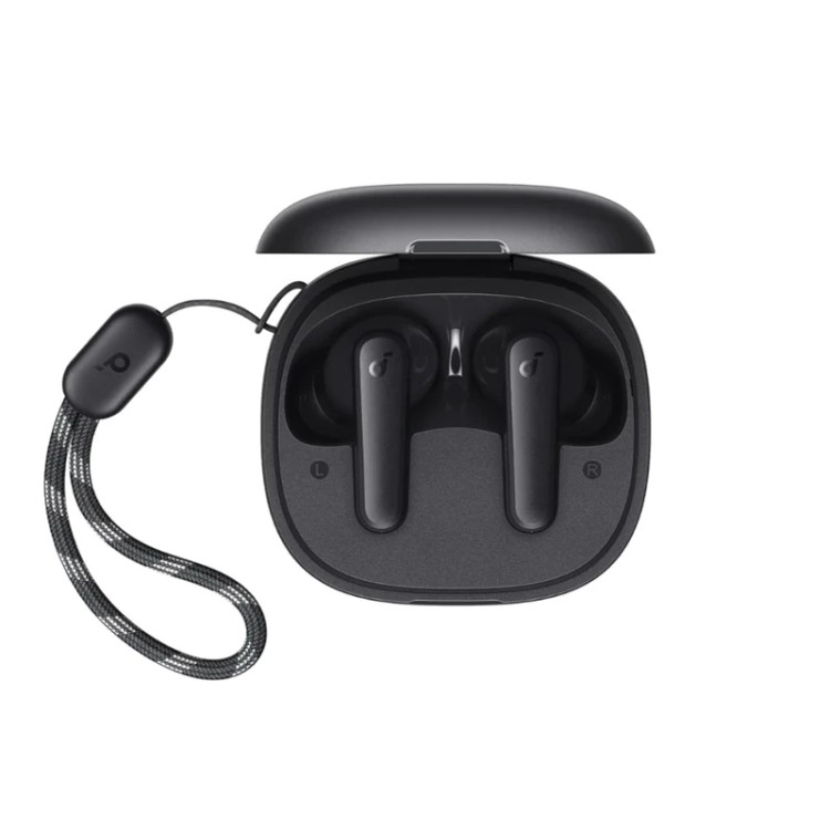 هدفون بلوتوثی انکر مدل SoundCore R50i A3949 با نویز کنسلینگ میکروفون، درگاه شارژ USB Type-C، دارای فناوری AI-Enhanced Calls برای کاهش نویز و بهبود مکالمات، مقاوم در برابر رطوبت و عرق