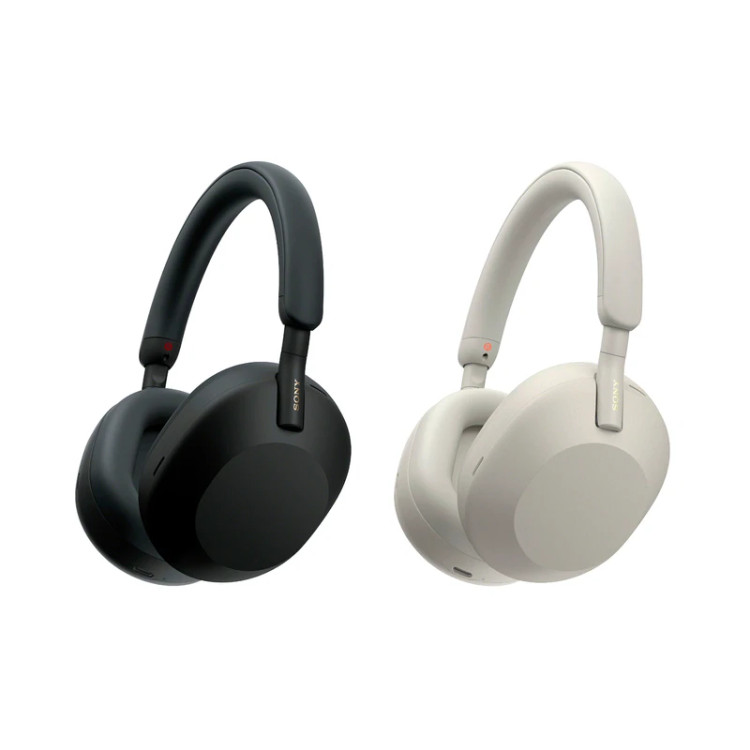 هدفون بیسیم سونی مدل WH-1000XM5 با نویز کنسلینگ فعال (ANC)، درگاه شارژ USB Type-C، دارای 4 میکروفون (های کپی)