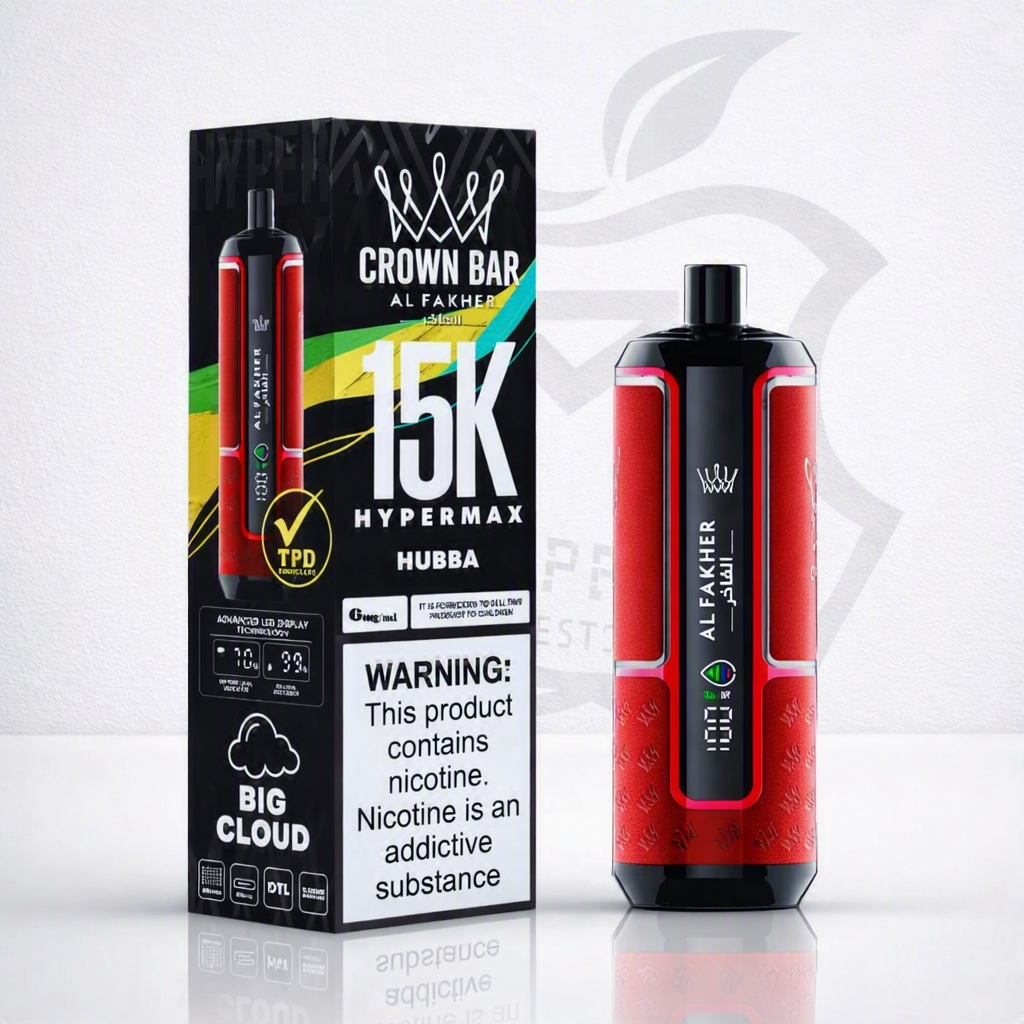 پاد / ویپ ۱۵ هزار پاف الفاخر با طمع اسمارتیز و پاستیلalfakher 15000puffs hubba